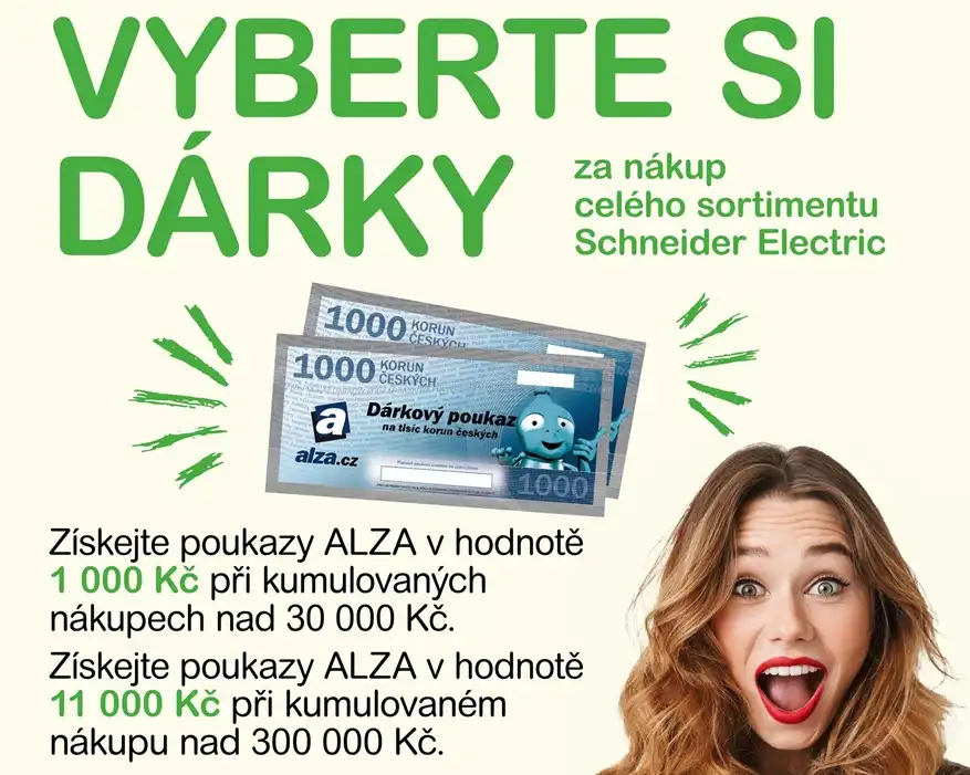 Schneider Electric - Vyberte si dárky - poukazy ALZA náhled