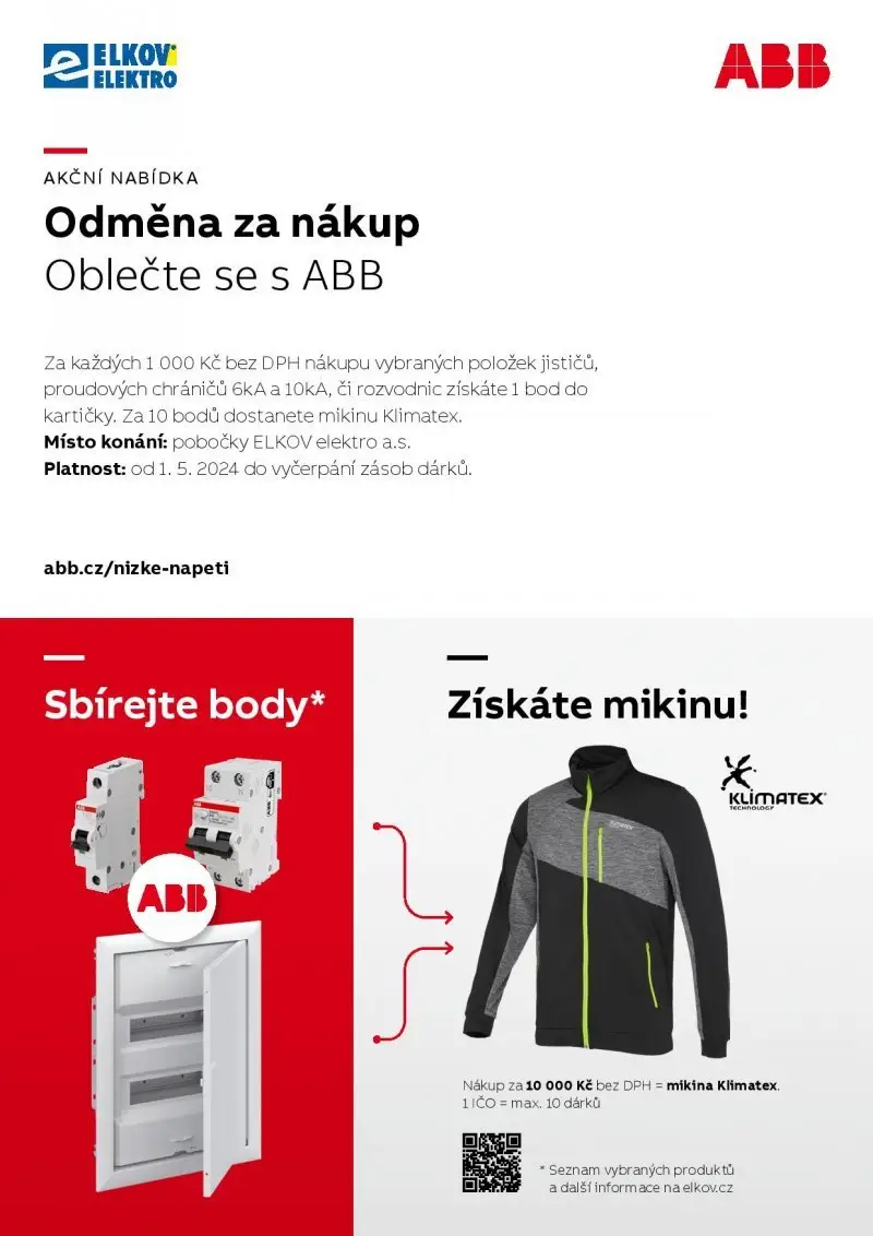 Odměna za nákup – Oblečte se s ABB