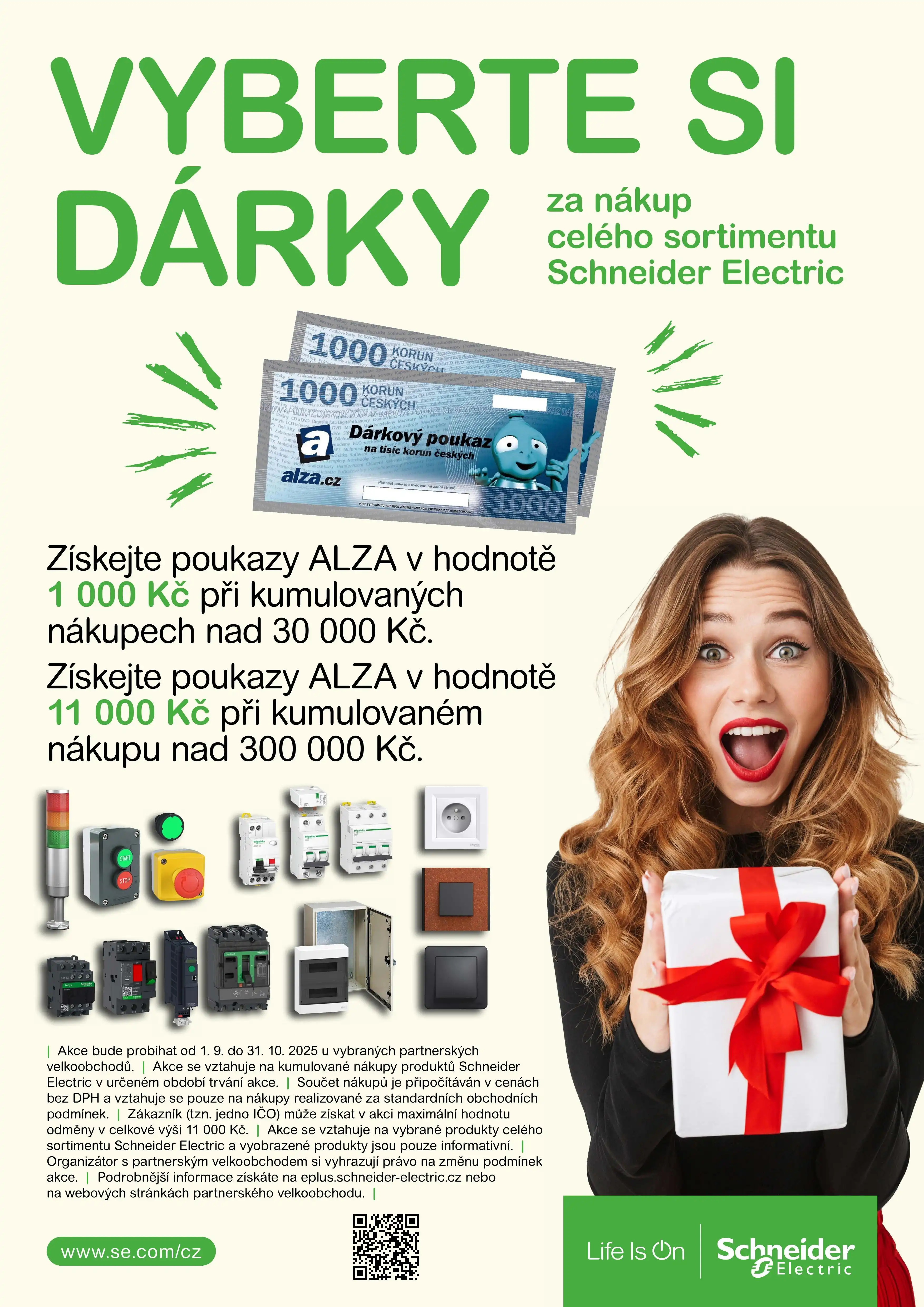 Schneider Electric - Vyberte si dárky - poukazy ALZA