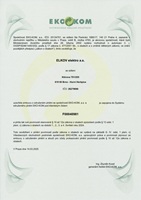 Certifikát EKO-KOM