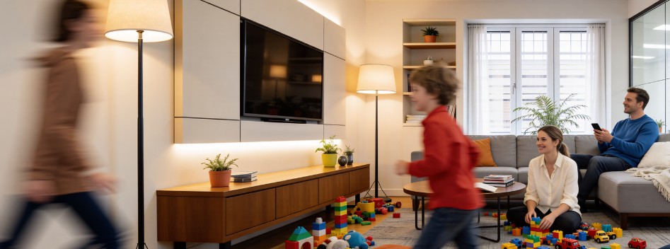 Interier rodina světlo článek Interier rodina světlo článek