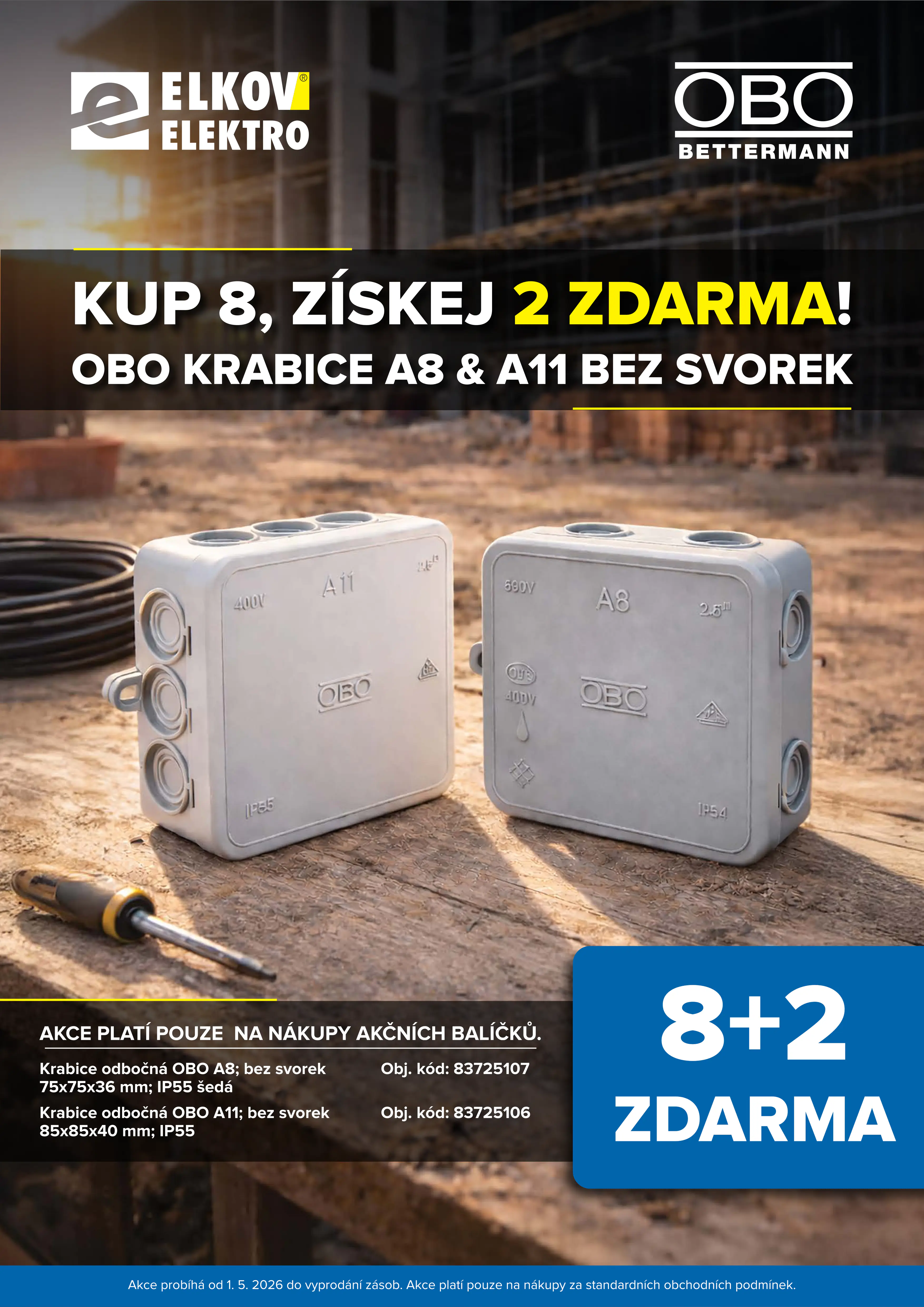 8+2 OBO krabic A8 a A11 bez svorek