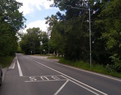 Nebušická ulice v Praze - veřejné osvětlení